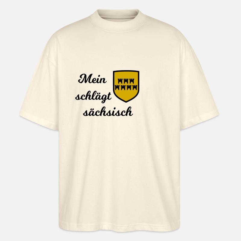 Ma chère Saxe - T-shirt bio Blaster 2.0 coupe oversize Stanley/Stella Unisexe - écru doux