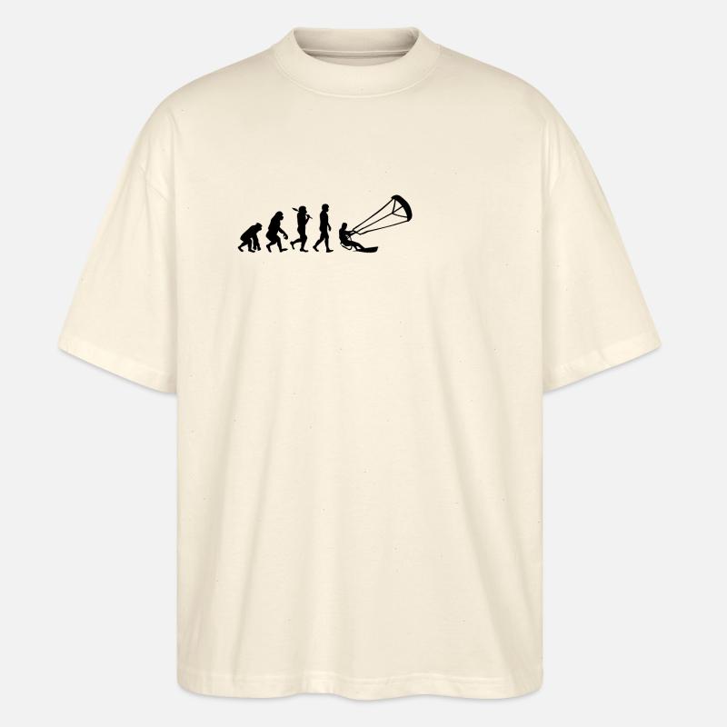 Kitesurf Evolution - T-shirt bio Blaster 2.0 coupe oversize Stanley/Stella Unisexe - écru doux