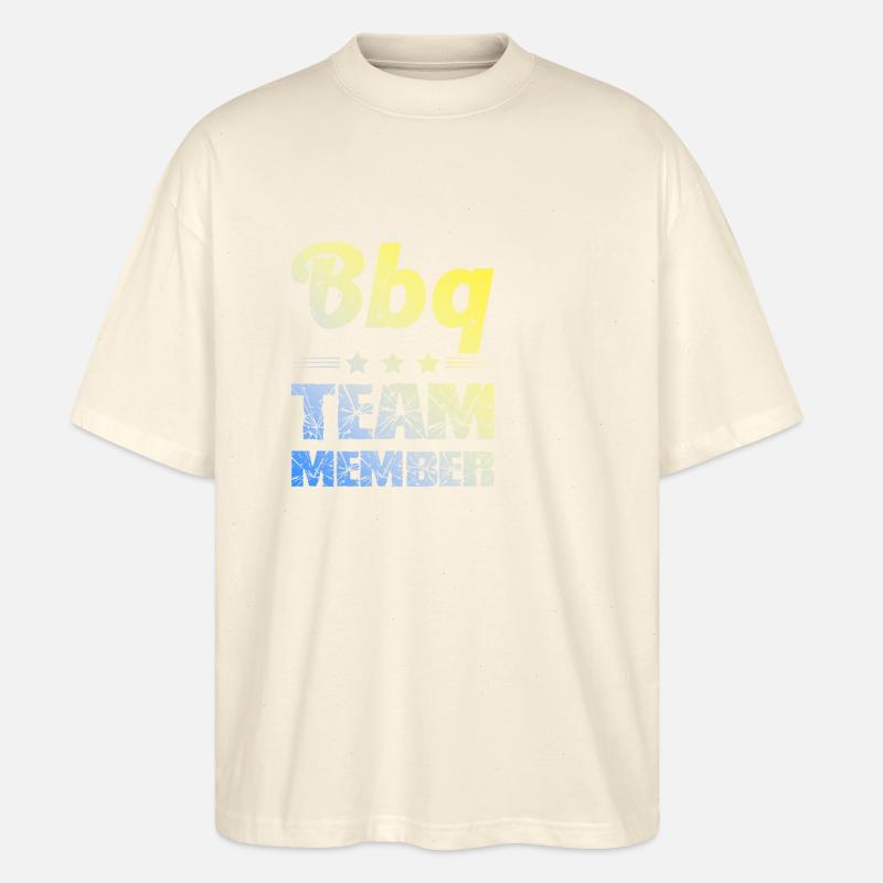Bbq Team - Stanley/Stella Oversized Unisex Bio T-Shirt Blaster 2.0 - Natur