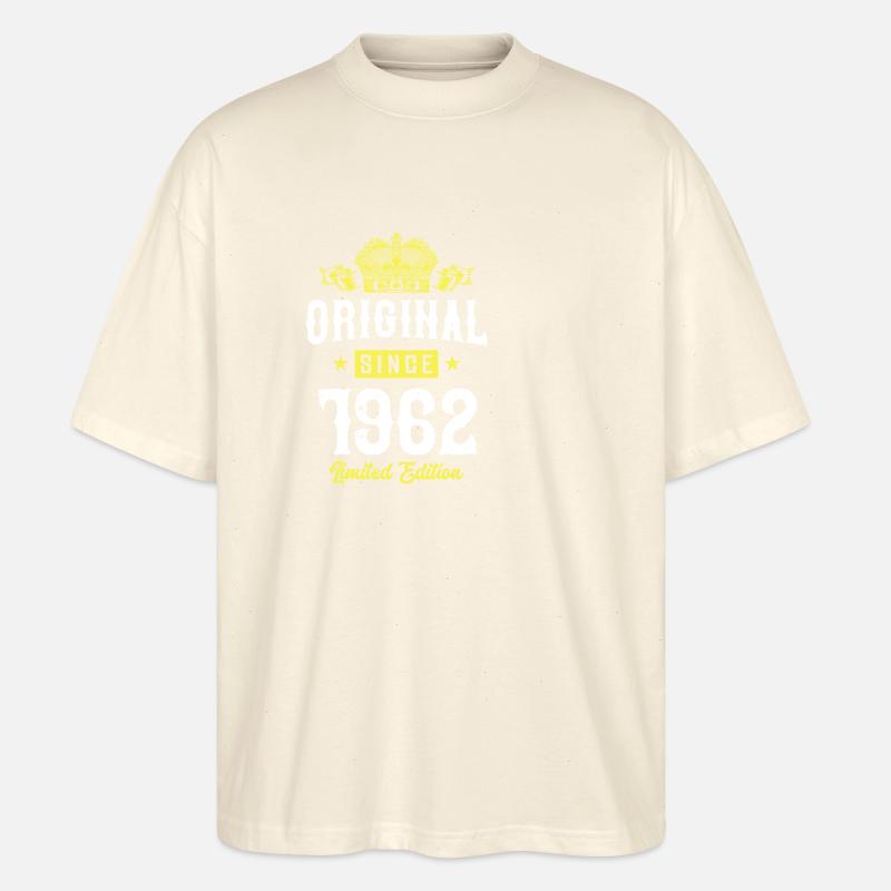 1962 Édition limitée - T-shirt bio Blaster 2.0 coupe oversize Stanley/Stella Unisexe - écru doux