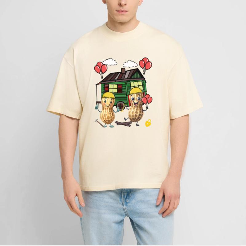 Peanuts Constructeur de maison Constructeur Remorque de construction Maison propre Maison T-shirt bio Blaster 2.0 coupe oversize Stanley/Stella Unisexe