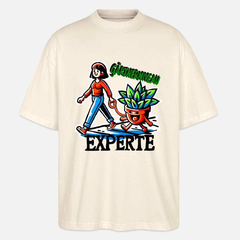 Gärtnerniveau Experte - Stanley/Stella Oversized Unisex Bio T-Shirt Blaster 2.0 - Natur