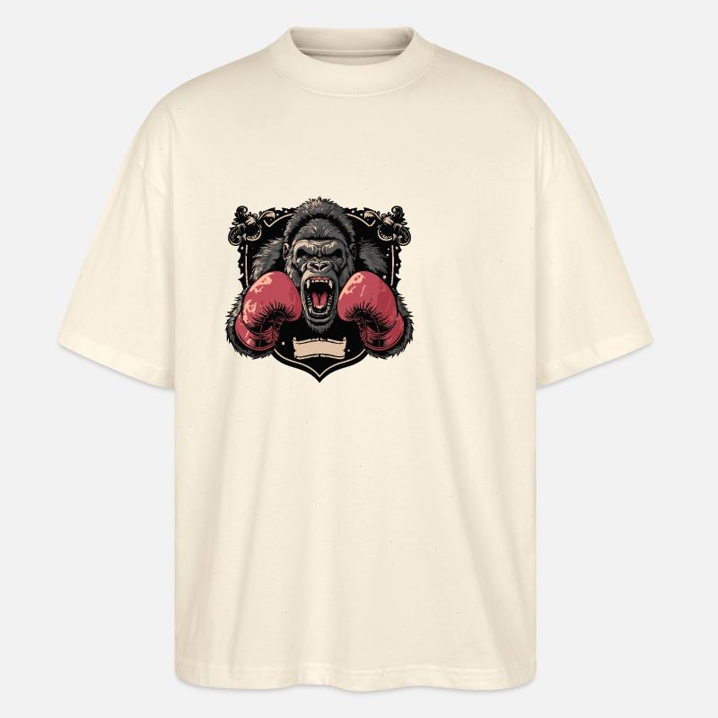 Gorilla Boxer MMA - T-shirt bio Blaster 2.0 coupe oversize Stanley/Stella Unisexe - écru doux