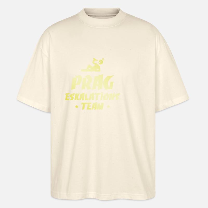 Prag Eskalation - Stanley/Stella Oversized Unisex Bio T-Shirt Blaster 2.0 - Natur