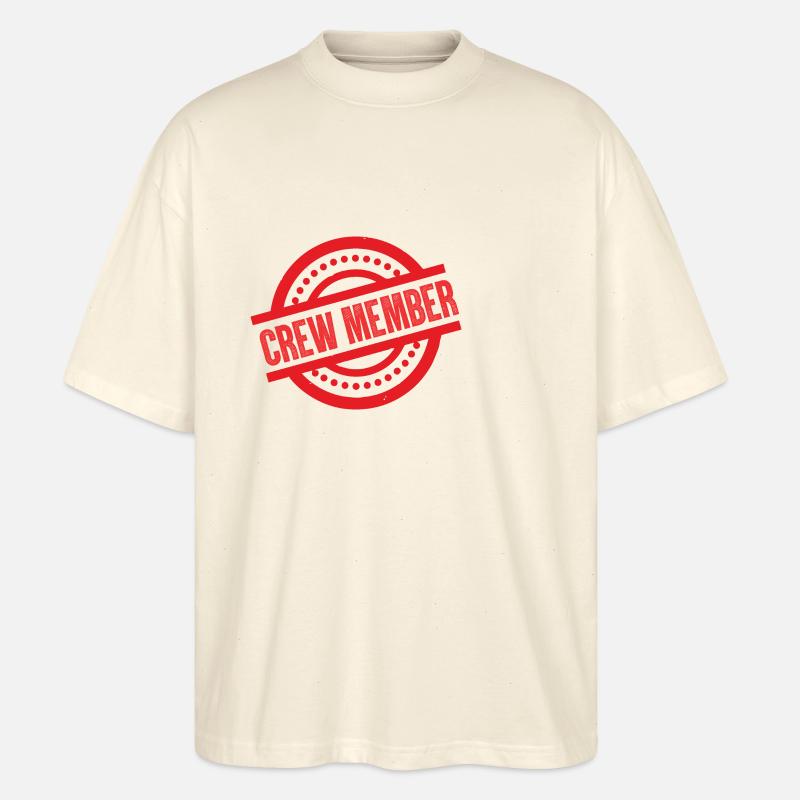 Crew Mitglied - Stanley/Stella Oversized Unisex Bio T-Shirt Blaster 2.0 - Natur
