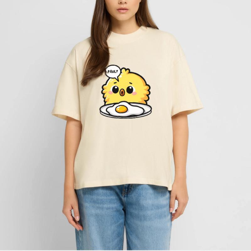 Eggs Fried Egg Easter Meme Stanley/Stella Oversized Unisex Organic T-shirt Blaster 2.0