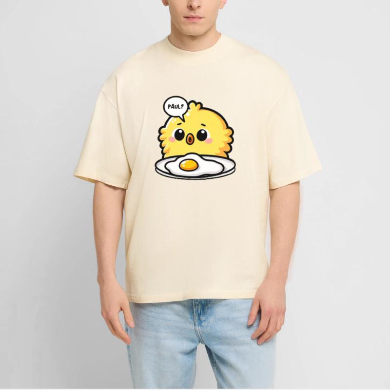 Eggs Fried Egg Easter Meme Stanley/Stella Oversized Unisex Organic T-shirt Blaster 2.0