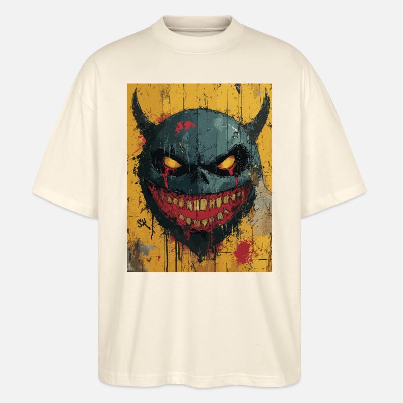 The Dark Devil - Horrormotiv - Stanley/Stella Oversized Unisex Bio T-Shirt Blaster 2.0 - Natur