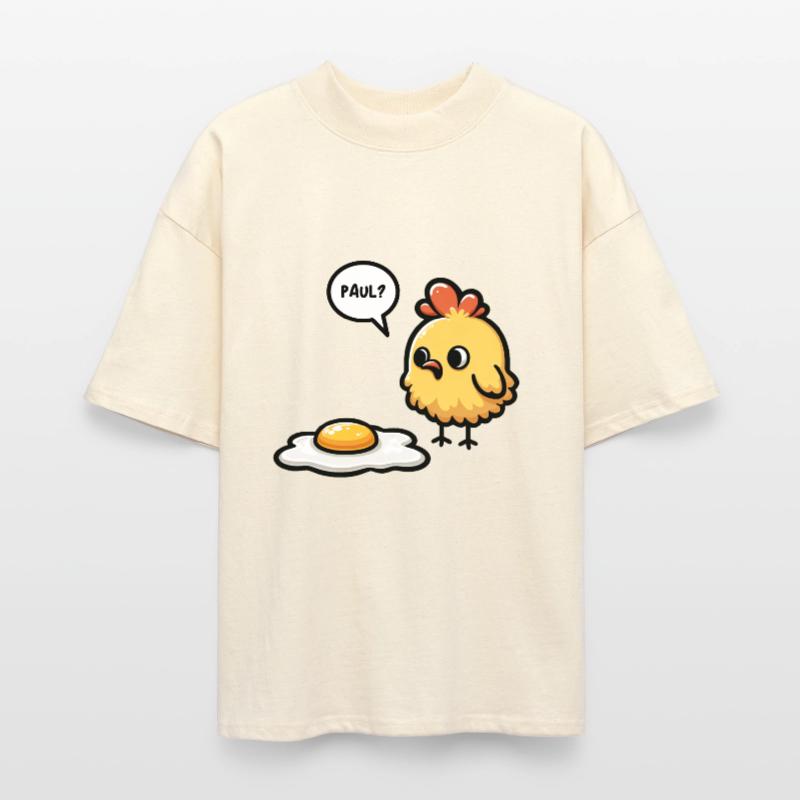 Eggs Fried Egg Easter Meme Stanley/Stella Oversized Unisex Organic T-shirt Blaster 2.0