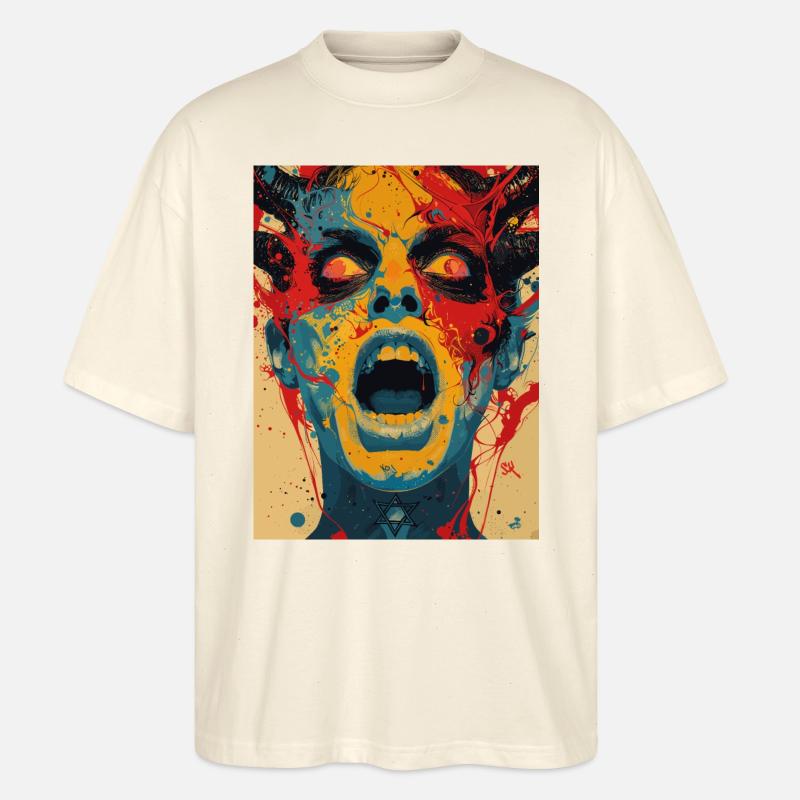 The Female Devil - Stanley/Stella Oversized Unisex Bio T-Shirt Blaster 2.0 - Natur