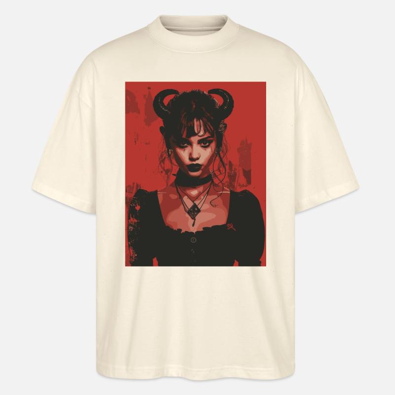 The Female Devil - Stanley/Stella Oversized Unisex Bio T-Shirt Blaster 2.0 - Natur