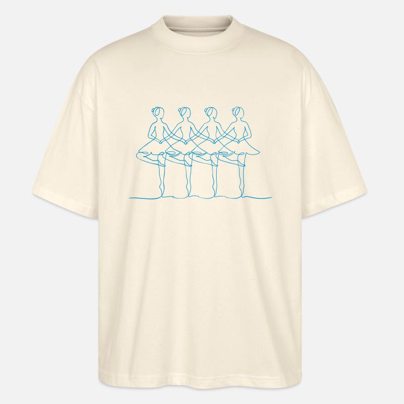 Schwanensee ohne Text - Stanley/Stella Oversized Unisex Bio T-Shirt Blaster 2.0 - Natur
