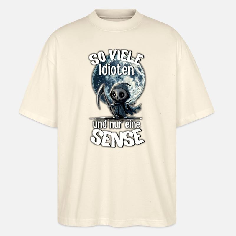 Sensenmann #lovely toons - Stanley/Stella Oversized Unisex Bio T-Shirt Blaster 2.0 - Natur