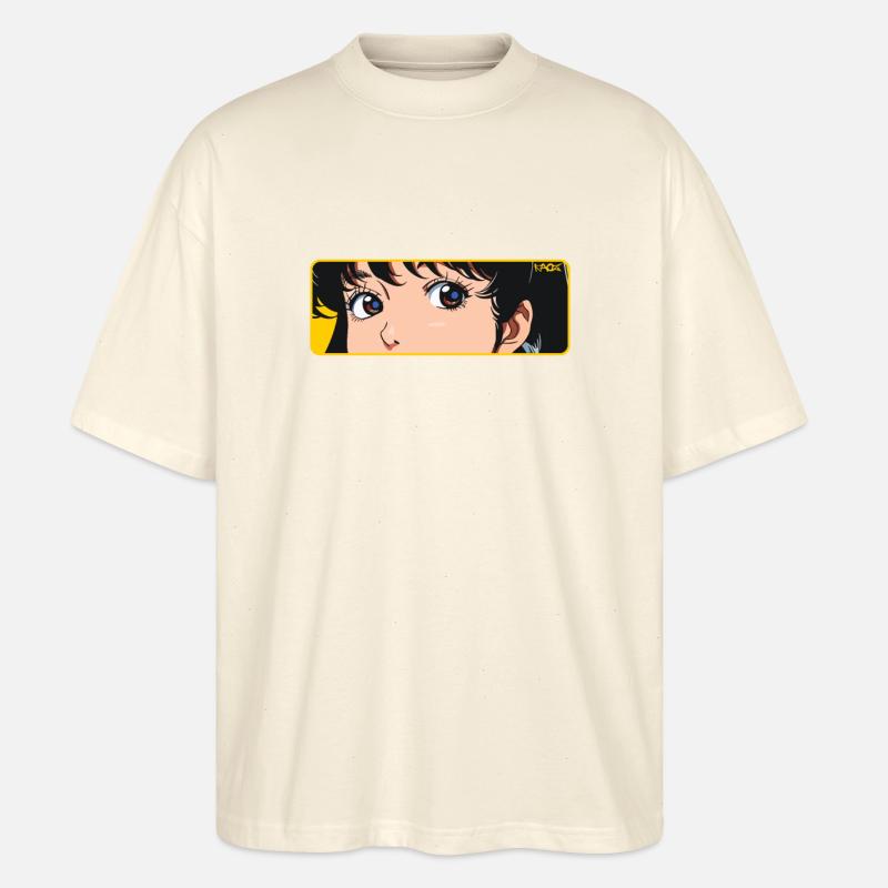 Fille d’anime rêveuse - T-shirt bio Blaster 2.0 coupe oversize Stanley/Stella Unisexe - écru doux