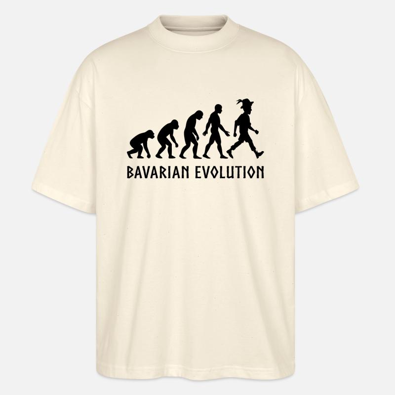 L’évolution bavaroise - T-shirt bio Blaster 2.0 coupe oversize Stanley/Stella Unisexe - écru doux