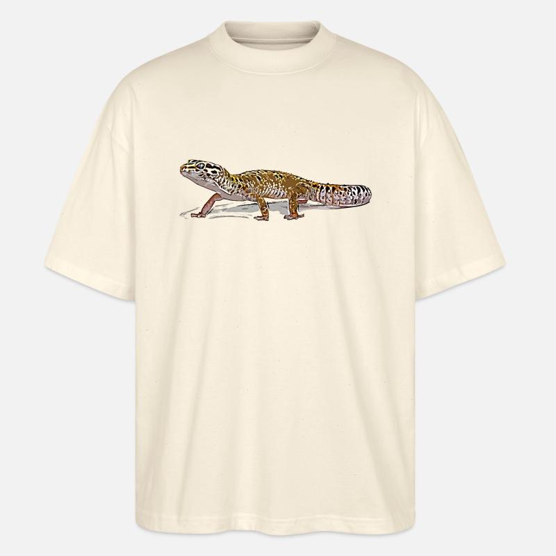Leopardengecko - Stanley/Stella Oversized Unisex Bio T-Shirt Blaster 2.0 - Natur