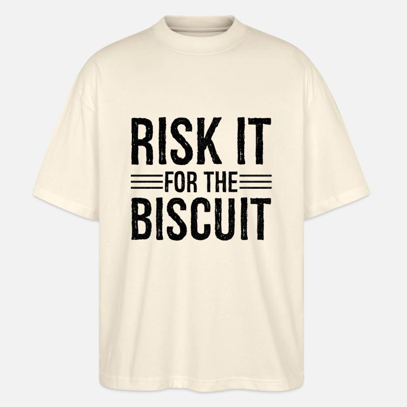 Risquez-le pour le biscuit - T-shirt bio Blaster 2.0 coupe oversize Stanley/Stella Unisexe - écru doux