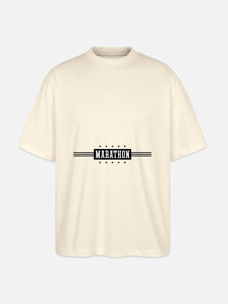 Marathon Running - Stanley/Stella Oversized Unisex Organic T-shirt Blaster 2.0 - soft Ecru