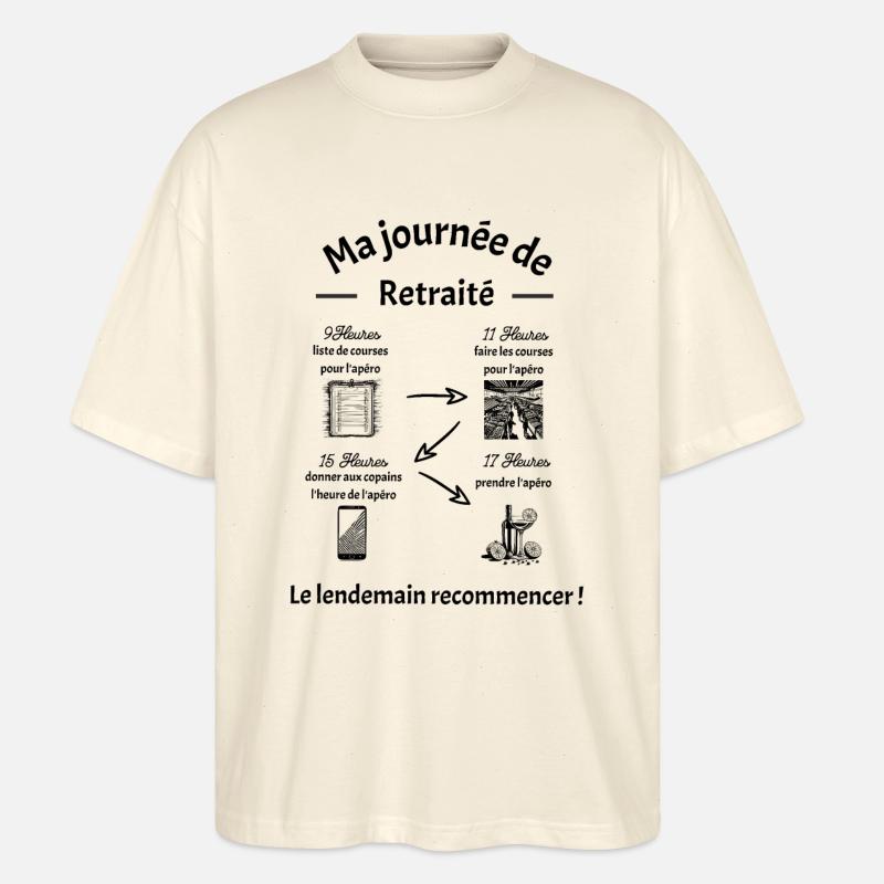 Ruhestand - Stanley/Stella Oversized Unisex Bio T-Shirt Blaster 2.0 - Natur