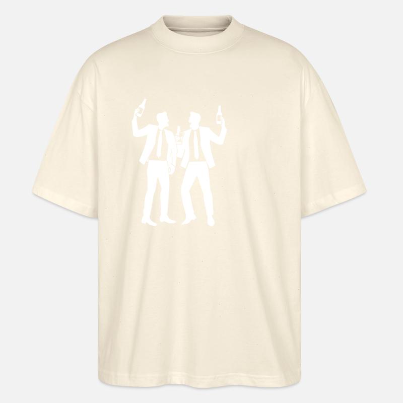 Team Drinking Mannschaft - Stanley/Stella Oversized Unisex Organic T-shirt Blaster 2.0 - soft Ecru
