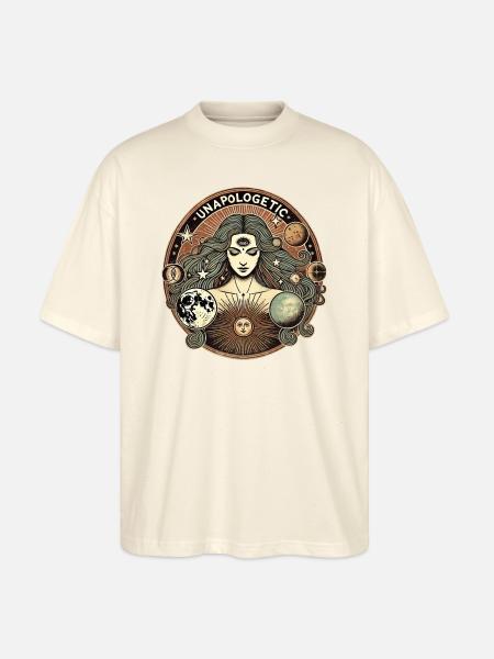 Déesse Cosmique sans vergogne - T-shirt bio Blaster 2.0 coupe oversize Stanley/Stella Unisexe - écru doux