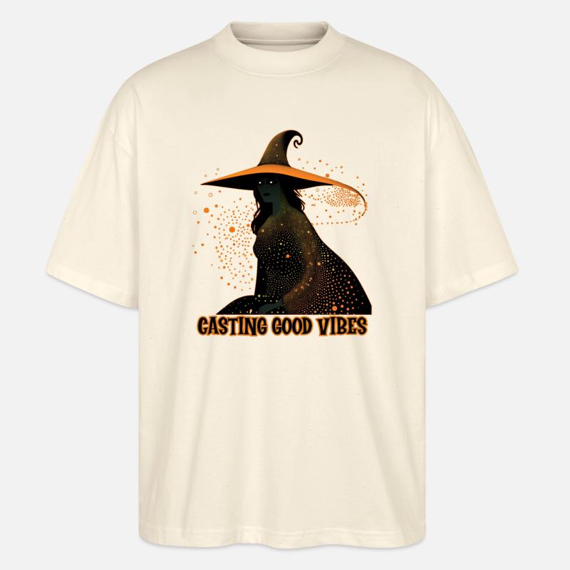 Hexen-Casting-Vibes, Halloween - Stanley/Stella Oversized Unisex Bio T-Shirt Blaster 2.0 - Natur