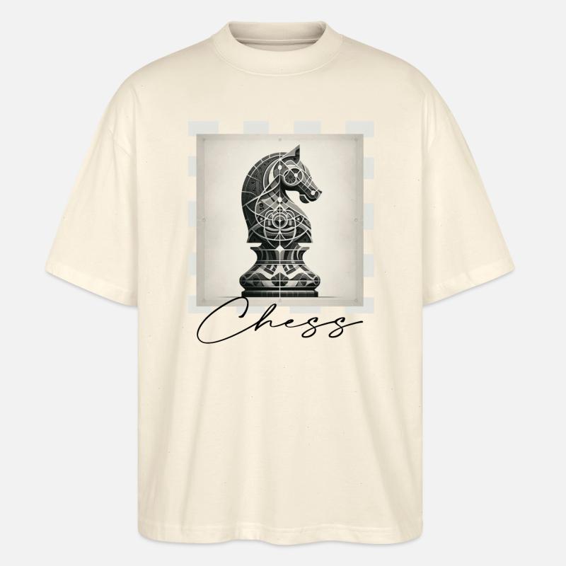Échecs - T-shirt bio Blaster 2.0 coupe oversize Stanley/Stella Unisexe - écru doux
