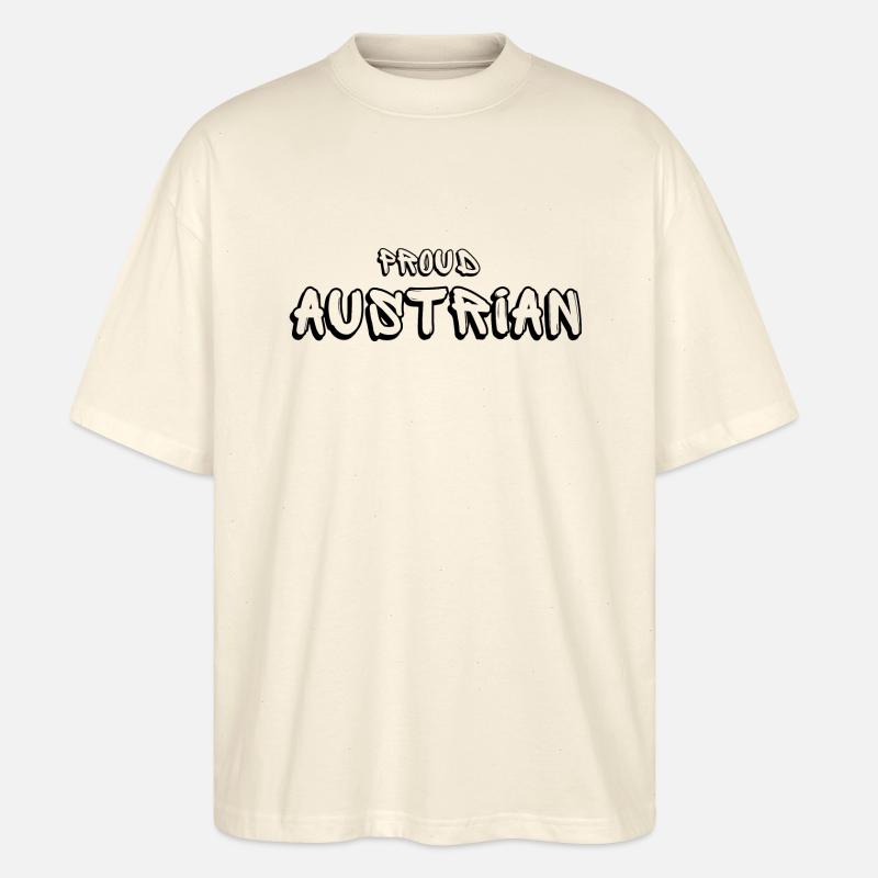 PROUD AUSTRIAN - Stanley/Stella Oversized Unisex Bio T-Shirt Blaster 2.0 - Natur