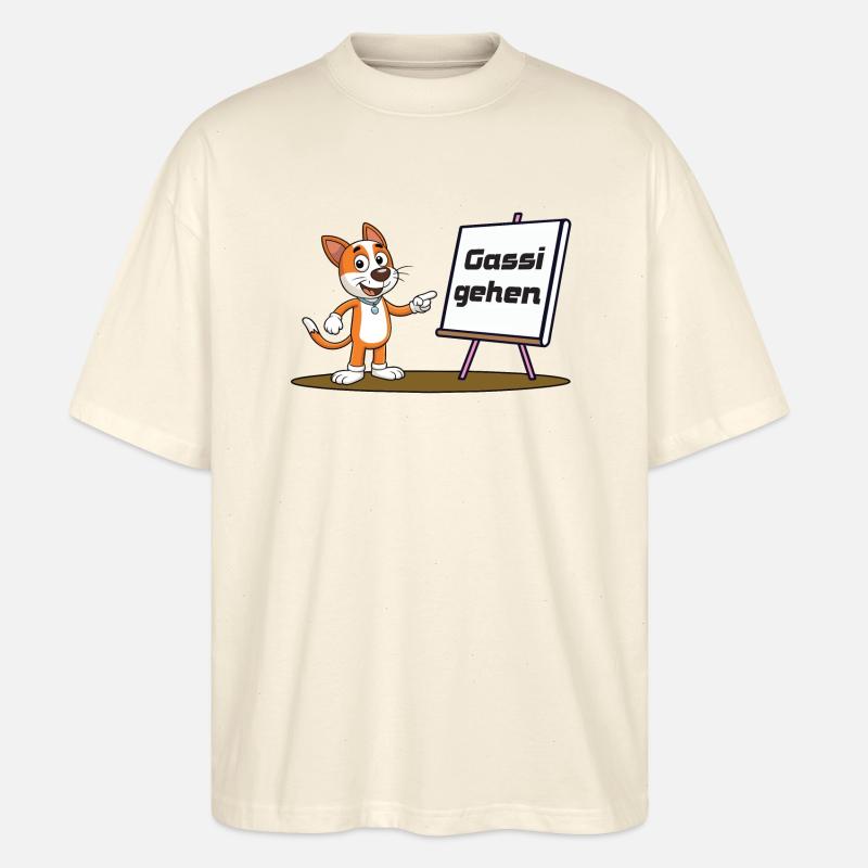 Lass uns Gassi gehen - Stanley/Stella Oversized Unisex Bio T-Shirt Blaster 2.0 - Natur