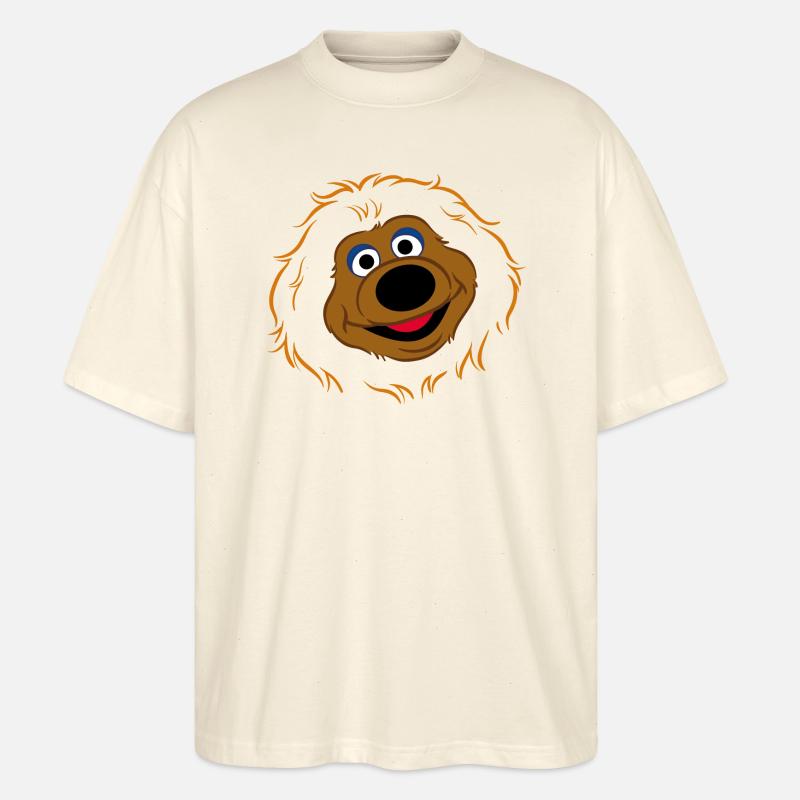 Sesamstraße Samson Gesicht - Stanley/Stella Oversized Unisex Bio T-Shirt Blaster 2.0 - Natur