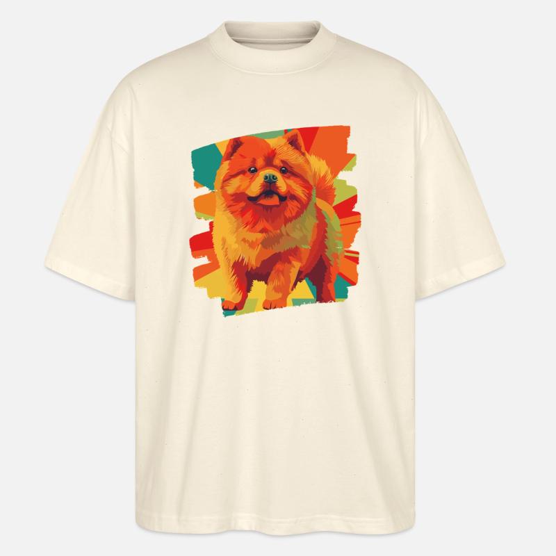 Chow Chow - T-shirt bio Blaster 2.0 coupe oversize Stanley/Stella Unisexe - écru doux