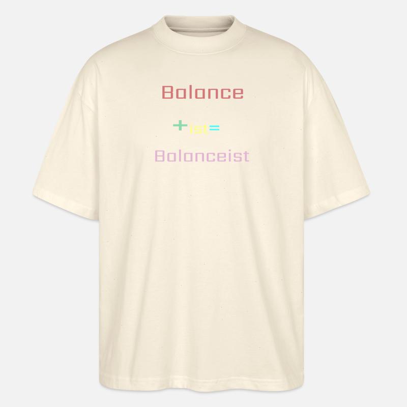 Équilibriste #1Neu 8 - T-shirt bio Blaster 2.0 coupe oversize Stanley/Stella Unisexe - écru doux