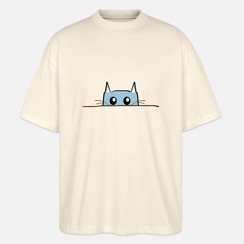 Table de BD chat - T-shirt bio Blaster 2.0 coupe oversize Stanley/Stella Unisexe - écru doux