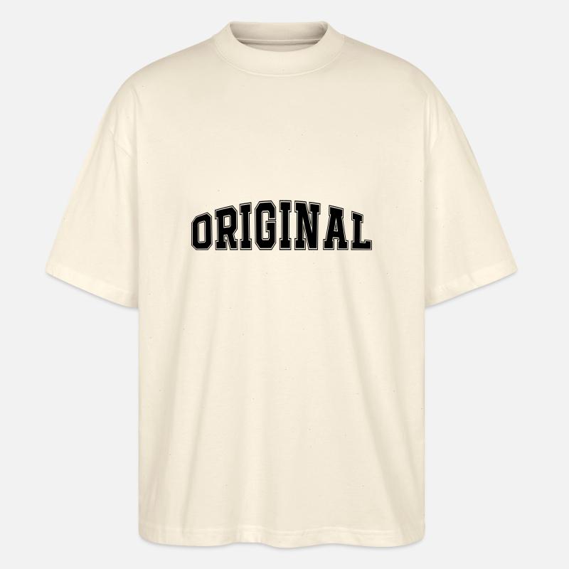 Langue source - T-shirt bio Blaster 2.0 coupe oversize Stanley/Stella Unisexe - écru doux