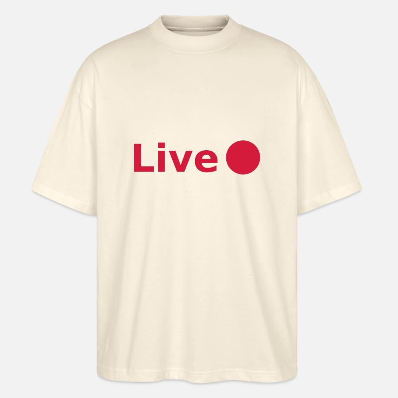 Live - Stanley/Stella Oversized Unisex Bio T-Shirt Blaster 2.0 - Natur