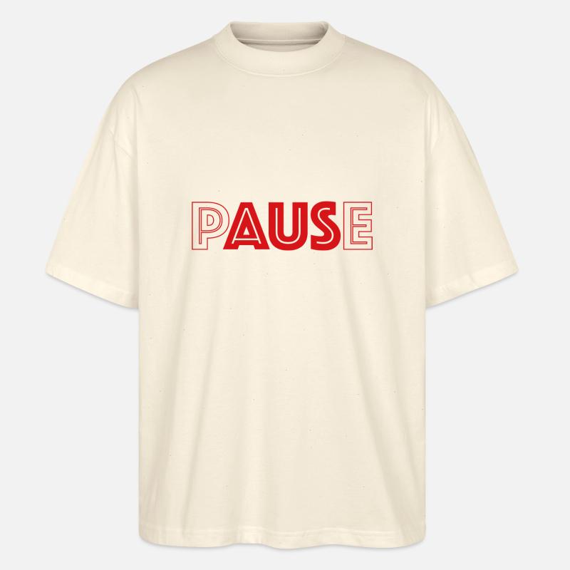 pAUSe - Stanley/Stella Oversized Unisex Bio T-Shirt Blaster 2.0 - Natur