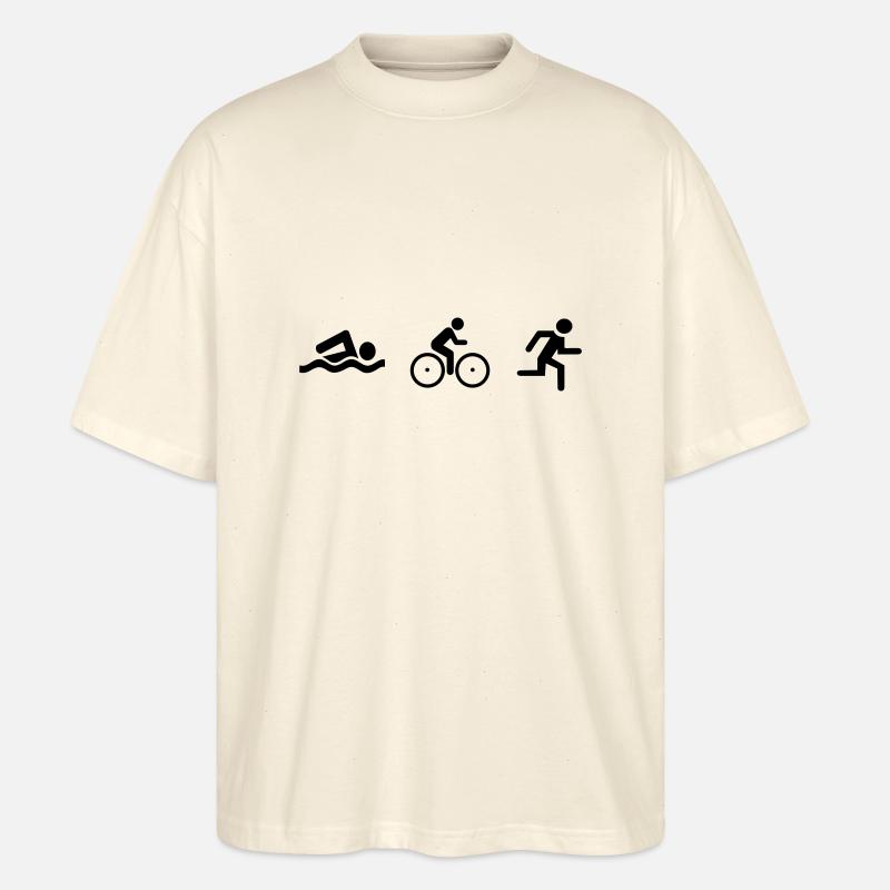 triathlon - Stanley/Stella Oversized Unisex Bio T-Shirt Blaster 2.0 - Natur
