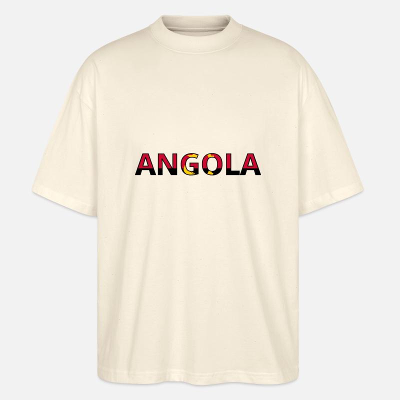 Drapeau Angola - T-shirt bio Blaster 2.0 coupe oversize Stanley/Stella Unisexe - écru doux