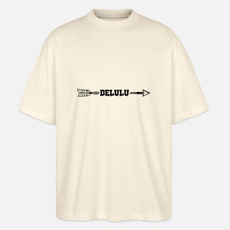 Flèche de Delulu - T-shirt bio Blaster 2.0 coupe oversize Stanley/Stella Unisexe - écru doux