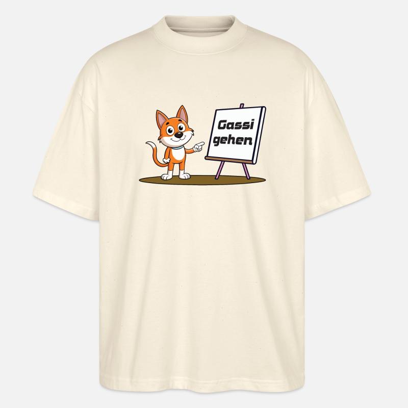 Lass uns Gassi gehen - Stanley/Stella Oversized Unisex Bio T-Shirt Blaster 2.0 - Natur