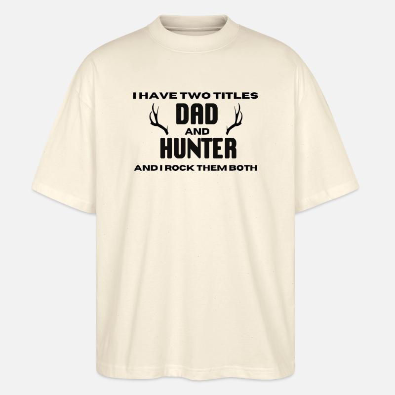 Jäger Spruch Jagd - Stanley/Stella Oversized Unisex Bio T-Shirt Blaster 2.0 - Natur