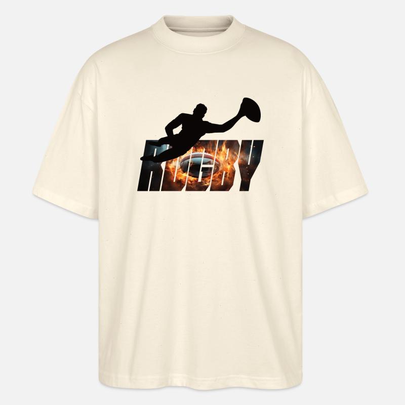 Rugby - Stanley/Stella Oversized Unisex Organic T-shirt Blaster 2.0 - soft Ecru