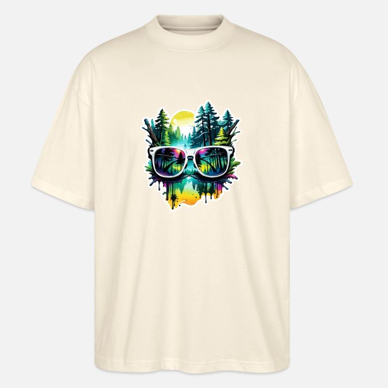 Sunglasses / Reflection / Forest / Reflection - Stanley/Stella Oversized Unisex Organic T-shirt Blaster 2.0 - soft Ecru