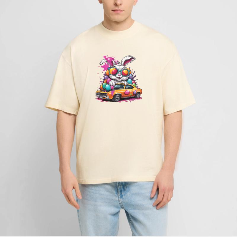 Easter Bunny / Easter / Eggs / Holidays / Easter Stanley/Stella Oversized Unisex Organic T-shirt Blaster 2.0
