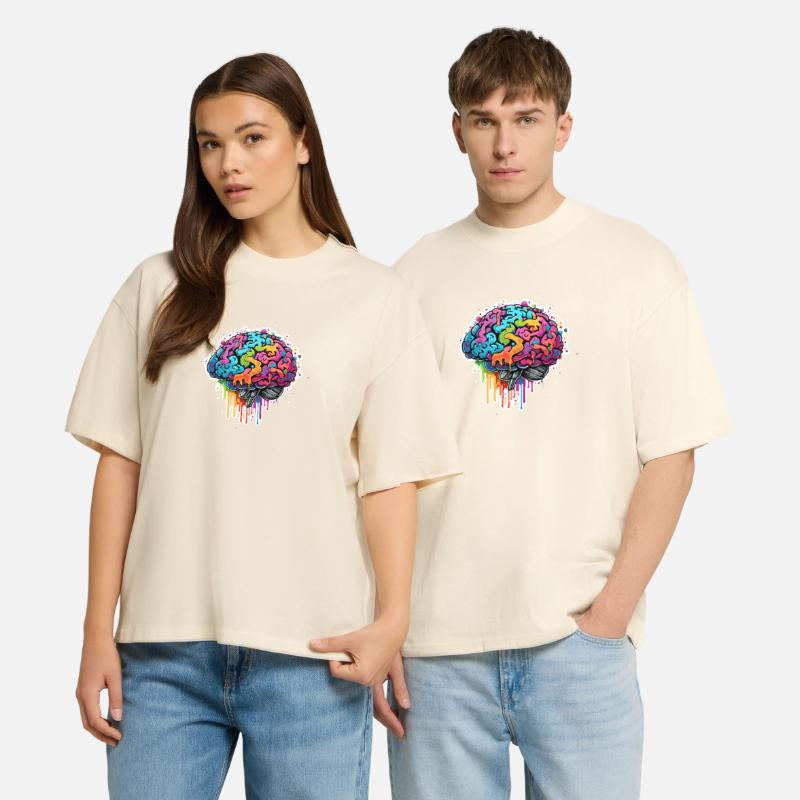 Brain / Knowledge / Intelligence / Smart / Thinking Stanley/Stella Oversized Unisex Organic T-shirt Blaster 2.0