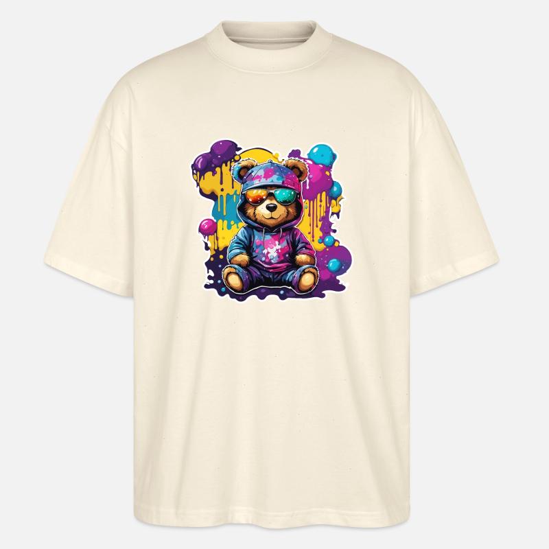 Teddybär / Kuscheltier / Stofftier / Geschenkidee - Stanley/Stella Oversized Unisex Bio T-Shirt Blaster 2.0 - Natur