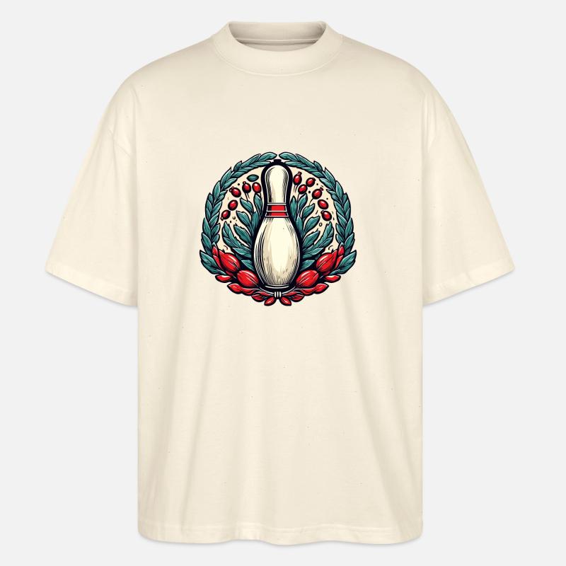 Bowling / Quilles / Bowling / Pin / Strike - T-shirt bio Blaster 2.0 coupe oversize Stanley/Stella Unisexe - écru doux
