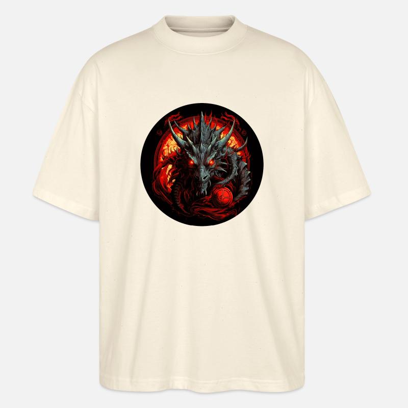 Der Drache hat dich erblickt - Stanley/Stella Oversized Unisex Bio T-Shirt Blaster 2.0 - Natur