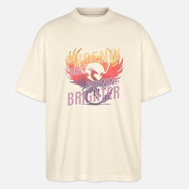 Phoenix Force erstrahlt heller - Stanley/Stella Oversized Unisex Bio T-Shirt Blaster 2.0 - Natur