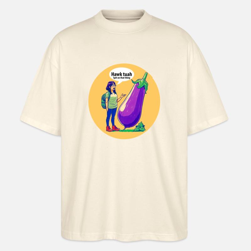 Spricht man mit Gemüse? - Stanley/Stella Oversized Unisex Bio T-Shirt Blaster 2.0 - Natur